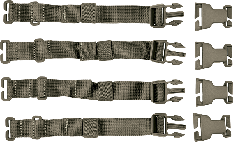 6 Pcs Tactical Rush Tier System Molle Backpack Straps Accessories