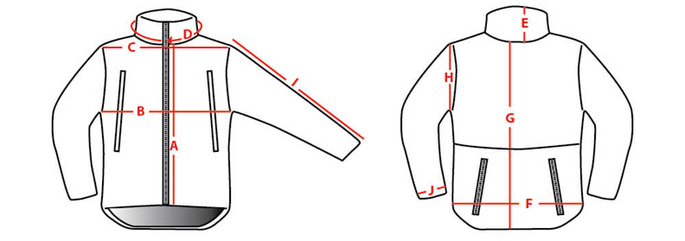 Condor Jacket Size Chart