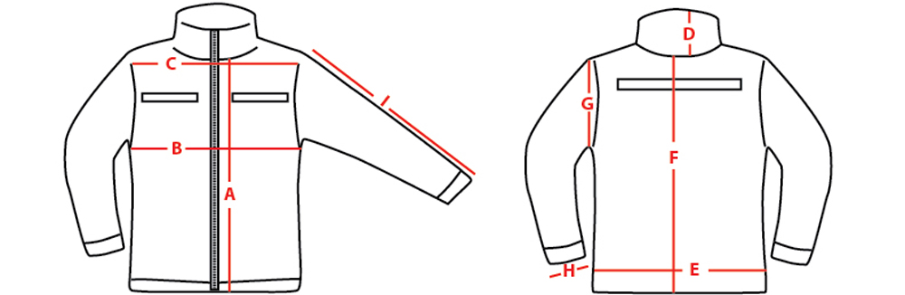 Condor Jacket Size Chart