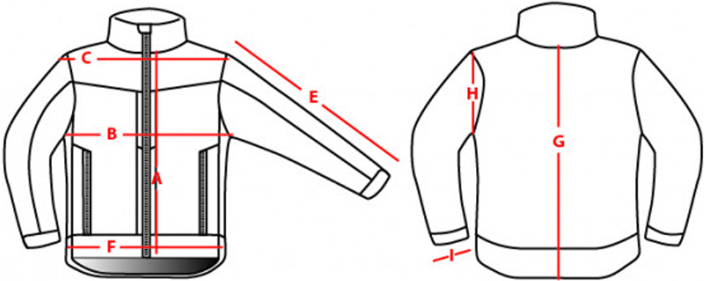 Condor Jacket Size Chart