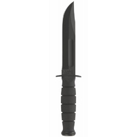 Ka-Bar Short Fighting Knife 5-1/4" Plain Blade, Kraton G Handle, Kydex Sheath