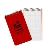 Modestone A15 Top Spiral Notepad 76x130mm- 50 sheets - RED