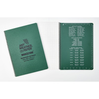 Modestone C43MIL Side Spiral Notepad A4, 210x297mm, 50 sheets, GREEN (NSN: 7530-58-001-3828)