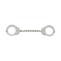 Peerless Model 700C-6X Extended Chain Link Handcuff - Nickel Finish