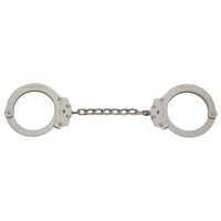 Peerless Model 702C-6X Oversize Extended Chain Link Handcuff - Nickel Finish