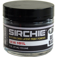 Sirchie Volcano Latent Print Powder, Silk Black 2oz