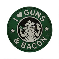 5ive Star Gear PVC Morale Patch Guns and Bacon