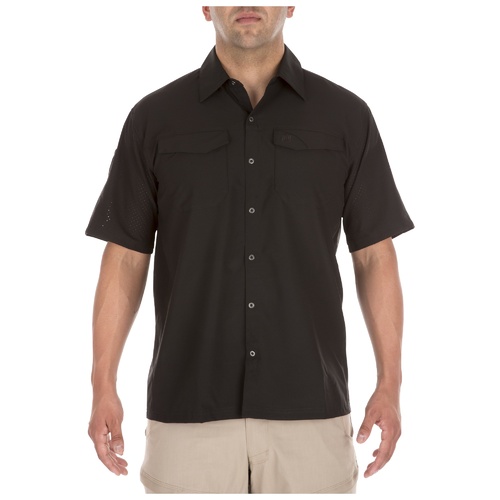 5.11 Freedom Flex Short Sleeve Woven Shirt [Colour: Black] [Size: Small]