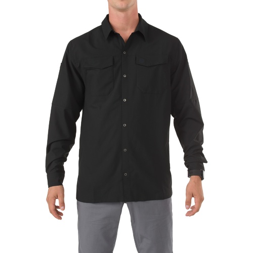 5.11 Freedom Flex Long Sleeve Shirt [Colour: Black] [Size: 2X-Large]