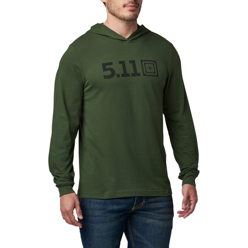 5.11 Tactical Hooded L/S Tee [Colour: Kombu Green] [Size: Small]