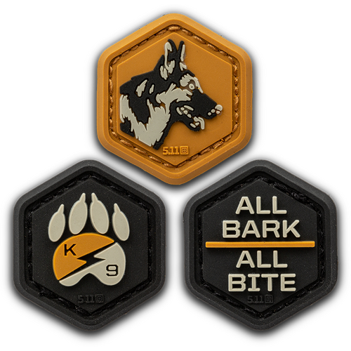 5.11 Tactical K9 Hex Patch [Colour: Old Gold]