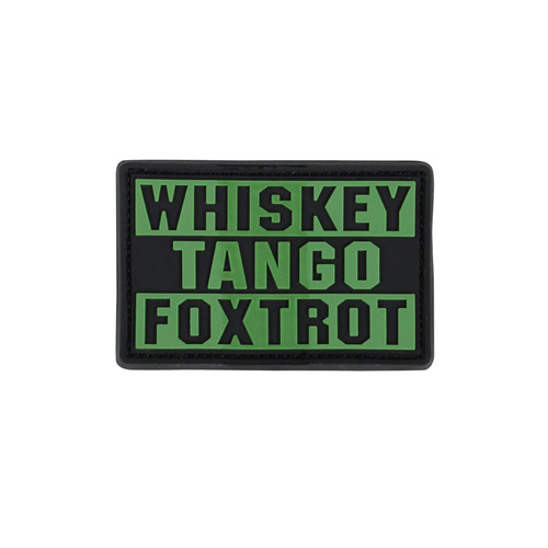 Condor Whiskey Tango Foxtrot Morale PVC Patches [Colour: Olive Drab]