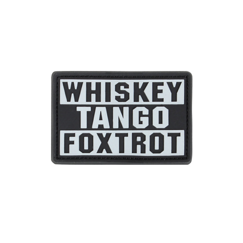 Condor Whiskey Tango Foxtrot Morale PVC Patches [Colour: Graphite]