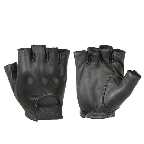 Damascus Premium Leather Half Finger Driving Gloves