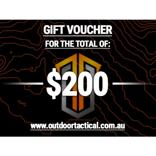 Outdoor Tactical Gift Voucher [Amount: $200]