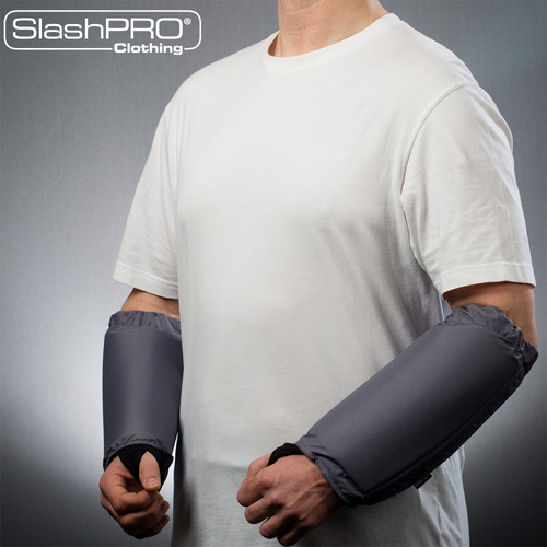PPSS SlashPRO - Slash Resistant Arm Guard Version 1+ Added Protection [Colour: Grey] [Size: Small]