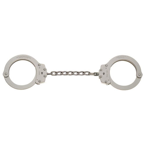 Peerless Model 702C-6X Oversize Extended Chain Link Handcuff - Nickel Finish