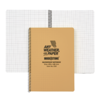 Modestone C52 Side Spiral Notepad A5 148x210mm - 50 sheets - TAN